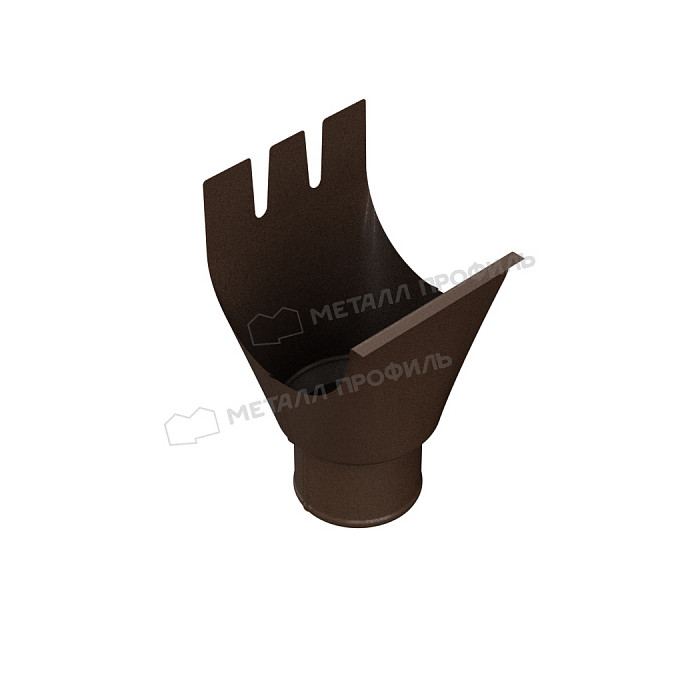 Воронка водосборная МЕТАЛЛ ПРОФИЛЬ Foramina Freeze D100/300 DarkBrown